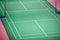 Badminton court green floor standard