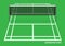 Badminton Court Vector Illustration