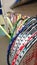 Badminton rackets stored in games cupboard