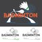 Badminton Sport Game Logo