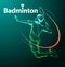 Badminton sport symbol