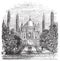 Badshahi Mosque vintage engraving