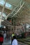 BADUNG/BALI-MARCH 28 2019: Some workers are putting together a scaffolding at the airport`s international arrival terminal. The