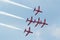 BAe Hawk jets from Red Arrows display team