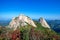 Baegundae peak and Bukhansan mountains in autumn.