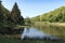 The Baerenfichtenweiher between Niederreifenberg and Schmitten in the Taunus, Germany