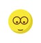 baffled emoticon, stare emoticon Color Vector Icon  which can easily modify or edit