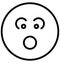 baffled emoticon, stare emoticon Vector Isolated Icon which can easily modify or edit baffled emoticon, stare emoticon Vector Iso