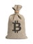 Bag with bitcoin.