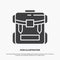 bag, camping, zipper, hiking, luggage Icon. glyph vector gray symbol for UI and UX, website or mobile application