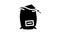 bag compost glyph icon animation