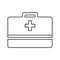 Bag, doctor, suitcase, transplant icon. Outline vector