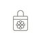 Bag, hand carry, handbag icon - Vector. Simple element illustration natural concept. Bag, hand carry, handbag icon - Vector.