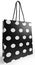 Bag with handles for purchase in the shop in elegant fashion style of decorated with white dots