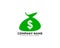 Bag of Money Logo Template, Sack of Money Illustration Vector
