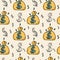 Bag of money seamless pattern. Vector illustration. Home decor, Textile design, Wrapping paper, Stationery, Scrapbooking