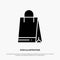Bag, Shopping, Canada solid Glyph Icon vector
