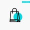 Bag, Shopping, Canada turquoise highlight circle point Vector icon