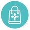 Bag, shopping, snowflake Isolated Vector icon which can easily modify or edit