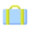 Bag travel single isolated icon with flat style