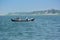 BAGAN, MYANMAR - FEBRUARY 2, 2016: Local people crossing Ayeyarwaddy river on boat