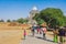 BAGAN, MYANMAR - JANUARY 21: 2019.Unidnetified people come to visit and make merit at Thatbyinnyu temple Majestic pagoda towering