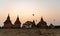 Bagan, Myanmar - March 3, 2020 : Hot Air Balloons sunrise