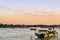 Bagan, Myanmar - View of the Irrawaddy or, Ayeyarwady River at sunset.