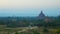 Bagan temples after sunset. View from above.