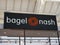 Bagel nash cafe food shop sign