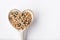 Bagel Seasoning in a Heart Shaped Spoon