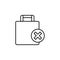 baggage allowance icon. Element of simple icon for websites, web design, mobile app, info graphics. Thin line icon for website des