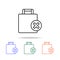 baggage allowance icon. Elements of simple web icon in multi color. Premium quality graphic design icon. Simple icon for websites