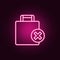 baggage allowance neon icon. Elements of web set. Simple icon for websites, web design, mobile app, info graphics