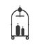 Baggage cart icon. Hotel design. Vector graphic