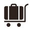 Baggage cart - travel icon