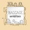 Baggage, luggage line icon.