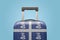 Baggage with Martinique flag print tourism and vacation concept