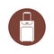 baggage suitcase travel brown circle