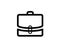 Baggage symbol brief case bag icon