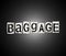 Baggage word concept.