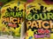 Bagged candy on a. Retail store shelf Sour Patch kids