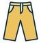 Baggy trouser Isolated Vector Icon that can be easily modified or edit