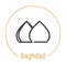 Baghdad, Iraq Vector Line Icon