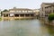 Bagno Vignoni main square view, Tuscany, Italy