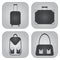 Bags flat icons