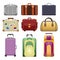 Bags - modern vector realistic isolated set of objects