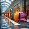 Bags from shopping spree, showcasing retail therapy in mall setting