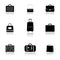 Bags and suitcases icons