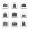 Bags and suitcases icons